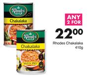 Rhodes Chakalaka-For Any 2 x 410g