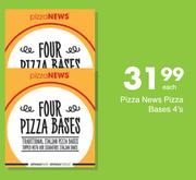 Pizza News Pizza Bases 4's-Each