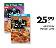 Rajah Curry Powder-200g Each