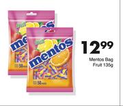 Mentos Bag Fruit-135g