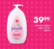 Johnson's Baby Lotion Pump-500ml