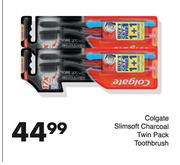 Colgate Simsoft Charcoal Twin Pack Toothbrush-Each