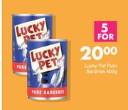 Lucky Pet Pure Sardines-For 5 x 400g
