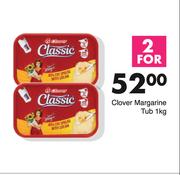 Clover Margarine Tub-For 2 x 1Kg
