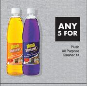 Plush All Purpose Cleaner-For Any 5 x 1Ltr
