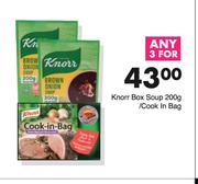 Knorr Box Soup 200g / Cook In Bag-For Any 3