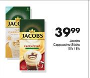 Jacobs Cappuccino Sticks-10's/8's Each
