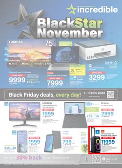 Incredible : Black Star November (01 November - 10 November 2024), page 1