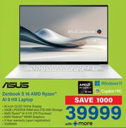Asus Zenbook S 16 AMD Ryzen AI 9 HX Laptop
