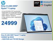HP Envy 16 x360 AMD Ryzen 7 Laptop
