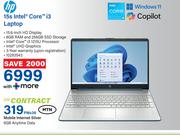 HP 15s Intel Core i3 Laptop-On Mobile Internet Silver