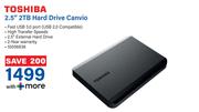 Toshiba 2.5" 2TB Hard Drive Canvio
