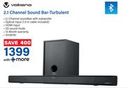 Volkano 2.1 Channel Sound Bar-Turbulent