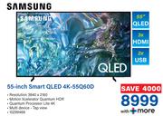 Samsung 55" Smart QLED 4K-55Q60D