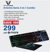 VX Gaming Artemis Series 3-In-1 Combo