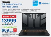 Asus TUF F15 Intel Core i5 RTX 3050 Laptop-On 5GB Data Price Plan