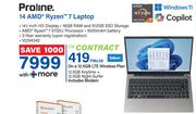 Proline 14 AMD Ryzen i7 Laptop-On A 12.5GB LTE Wireless Plan