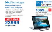 Dell Inspiron 7440 2 In 1 Intel Core i7 Laptop-On 10GB Price Plan