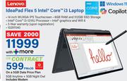 Lenovo Ideapad Flex 5 Intel Core i3 Laptop-On A 5GB Data Price Plan
