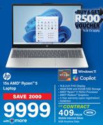 HP 15s AMD Ryzen 5 Laptop-On Mobile Internet Silver