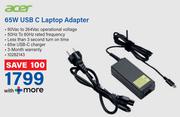 Acer 65W USB-C Laptop Adapter