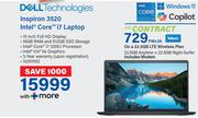 Dell Inspiron 3520 Intel Core i7 Laptop-On 22.5GB LTE Wireless Plan