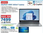 Lenovo Ideapad 1 AMD Athlon Laptop