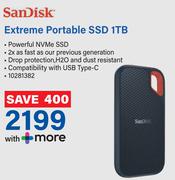 Sandisk Extreme Portable SSD 1TB