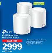 TP-Link AX1500 Whole Home Mesh WiFi 6 System