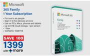 Microsoft 365 Family 1 Year Subscription