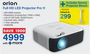 Orion Full HD LED Projector Pro 11