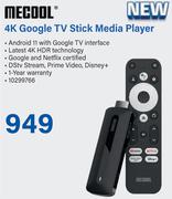 Mecool 4K Google TV Stick Media Player