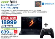 Acer Nitro Ryzen i7 RTX 3050 Laptop