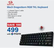 Red Dragon Mech Dragonborn RGB TKL Keyboard