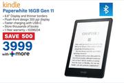 Kindle Paper White 16GB Gen 11