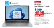 Lenovo Ideapad 1 Intel Celeron Laptop