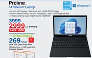 Proline 14 Celeron Laptop-On A 3GB Data Price Plan