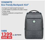 Yosemite Eco Trendy Backpack 15.6"