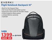 Everki Flight Notebook Backpack 16"