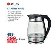 Milex 1.7L Glass Kettle