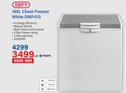 Defy 195L Chest Freezer White DMF470