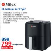 Milex 5L Manual Air Fryer