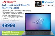 ROG Zephyrus G16 AMD Ryzen p RTX 4070 Laptop
