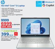 HP 15s Intel® Core™ i3 Laptop 10293543-On A 3GB Data Price Plan