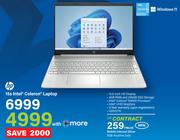 HP 15s Intel Celeron Laptop-On Mobile Internet Silver