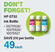 HP GT52 Ink Bottle-Each
