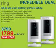 Ring Stick Up Cam Battery 2 Pack White