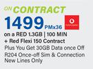 2 x Apple iPhone 15 128GB-On A 1.3GB Red + On Red Flexi 150