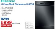Hisense 15 Place Black Dishwasher H15DTG 10286532