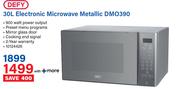 Defy 30Ltr Electronic Microwave Metallic DM0390 10124426